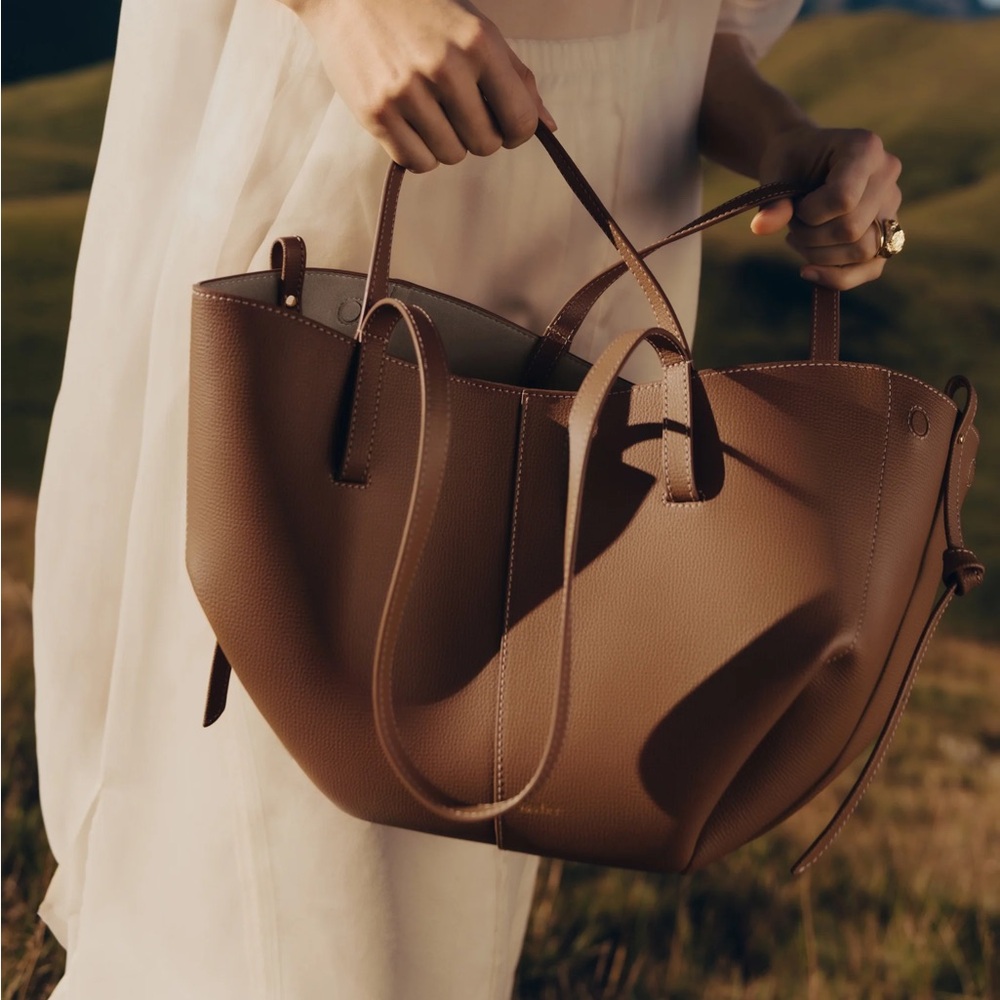 COPY - Polene Cyme Mini Textured Camel